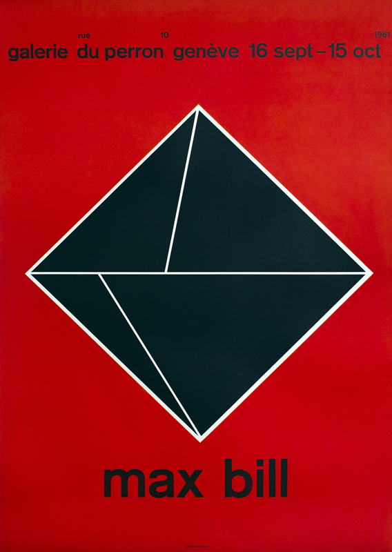 Black diamond with a geometric pattern; black, red