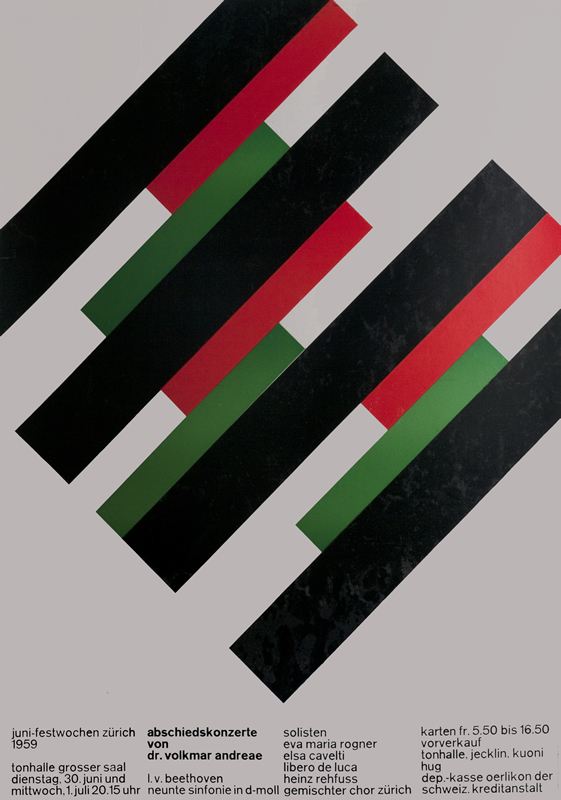 Black, green, red diagonal bars on gray