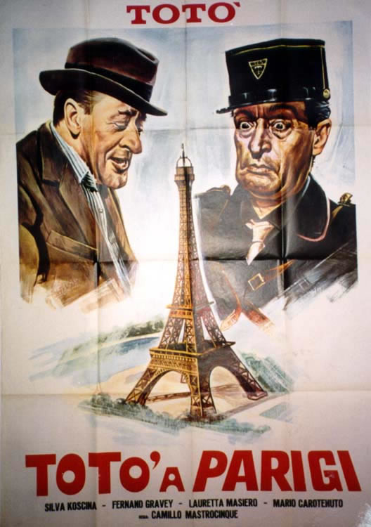 2 CHARACTERS, EIFFEL TOWER; RED, BLACK