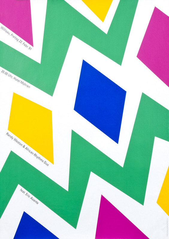 graphic; green, purple, orange, pink, white